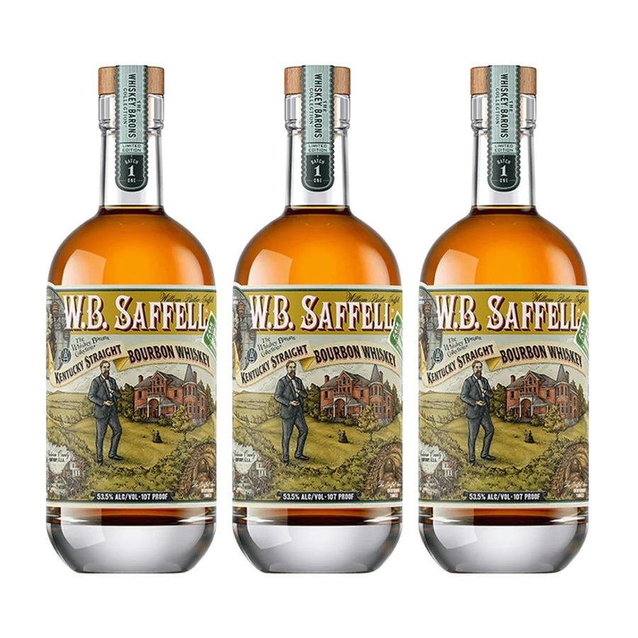 W.B. Saffell Kentucky Straight Bourbon 3 Pack 375ML