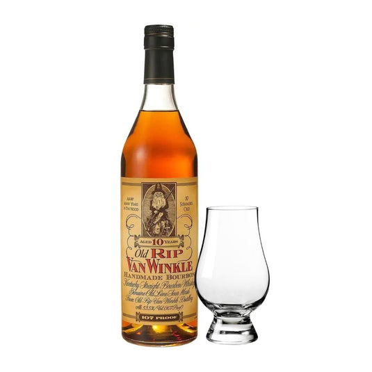 Old Rip Van Winkle 10 Year Bourbon Whiskey With Glencairn Glass