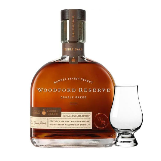 Woodford Reserve Double Oaked Kentucky Straight Bourbon Whiskey With Glencairn Glass