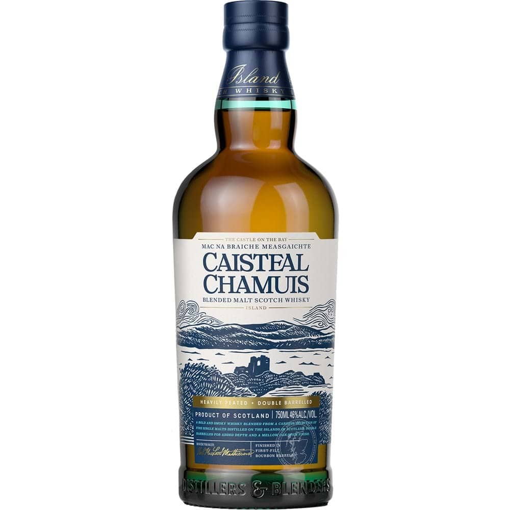 Caisteal Chamuis Heavily Peated Bourbon Barrel Finished Blended Malt Scotch