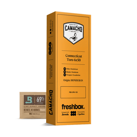 Camacho Connecticut Toro 6x50 FreshBox | 3-Pack