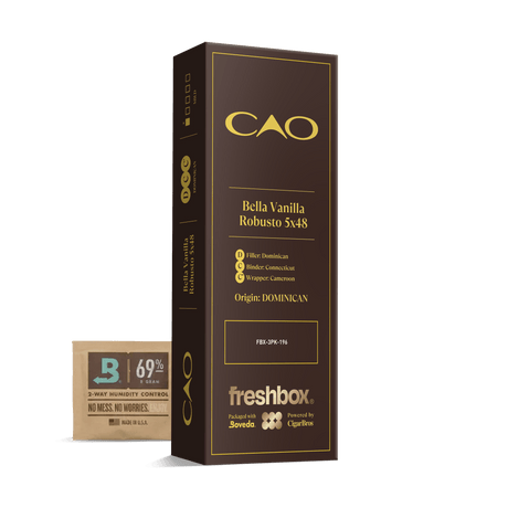 CAO Bella Vanilla Robusto 5x48 FreshBox | Cigar 3-Pack