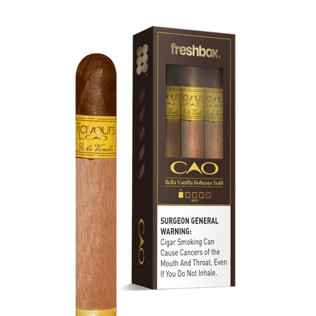 CAO Bella Vanilla Robusto 5x48 FreshBox | Cigar 3-Pack
