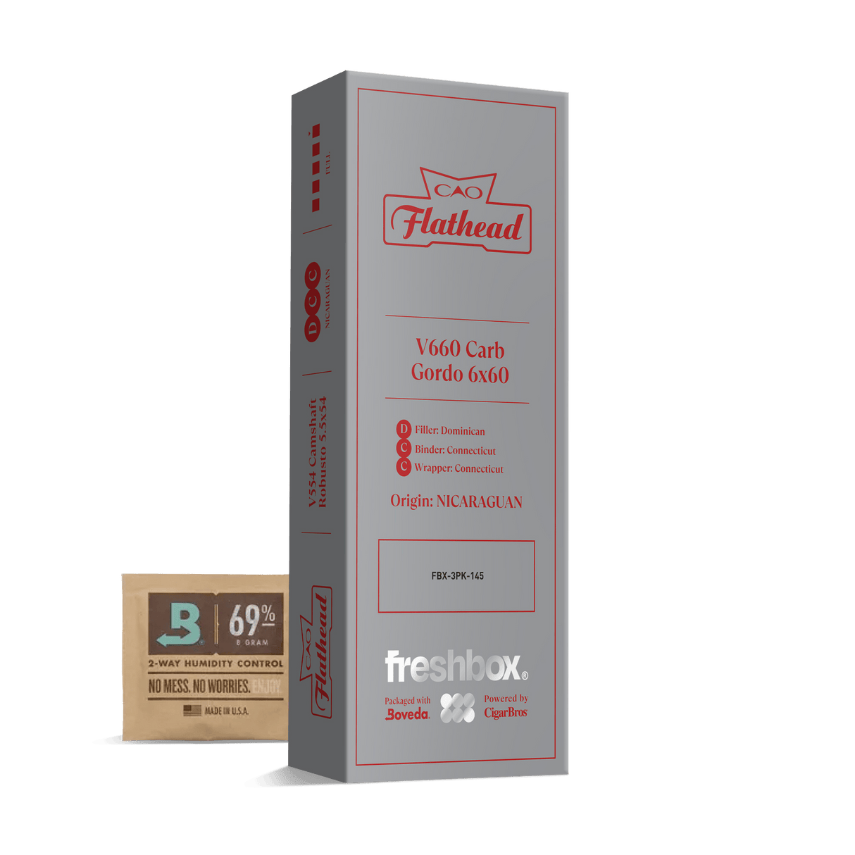 CAO Flathead V660 Carb 6x60 FreshBox | Cigar 3-Pack