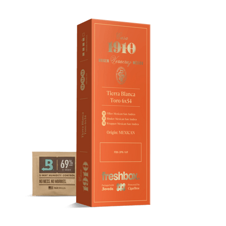 Casa 1910 Tierra Blanca Toro 6x54 FreshBox | 3-Pack