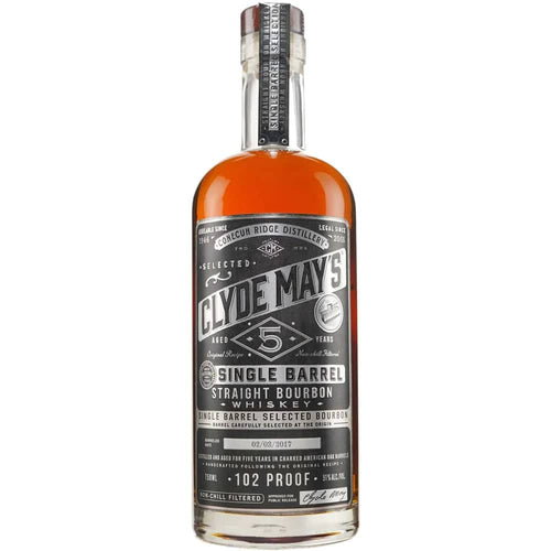 Clyde Mays Single Barrel Bourbon 5 Year 105 Proof Whiskey