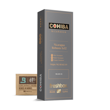 Cohiba Nicaruaga Robusto 5x52 FreshBox | Cigar 3-Pack