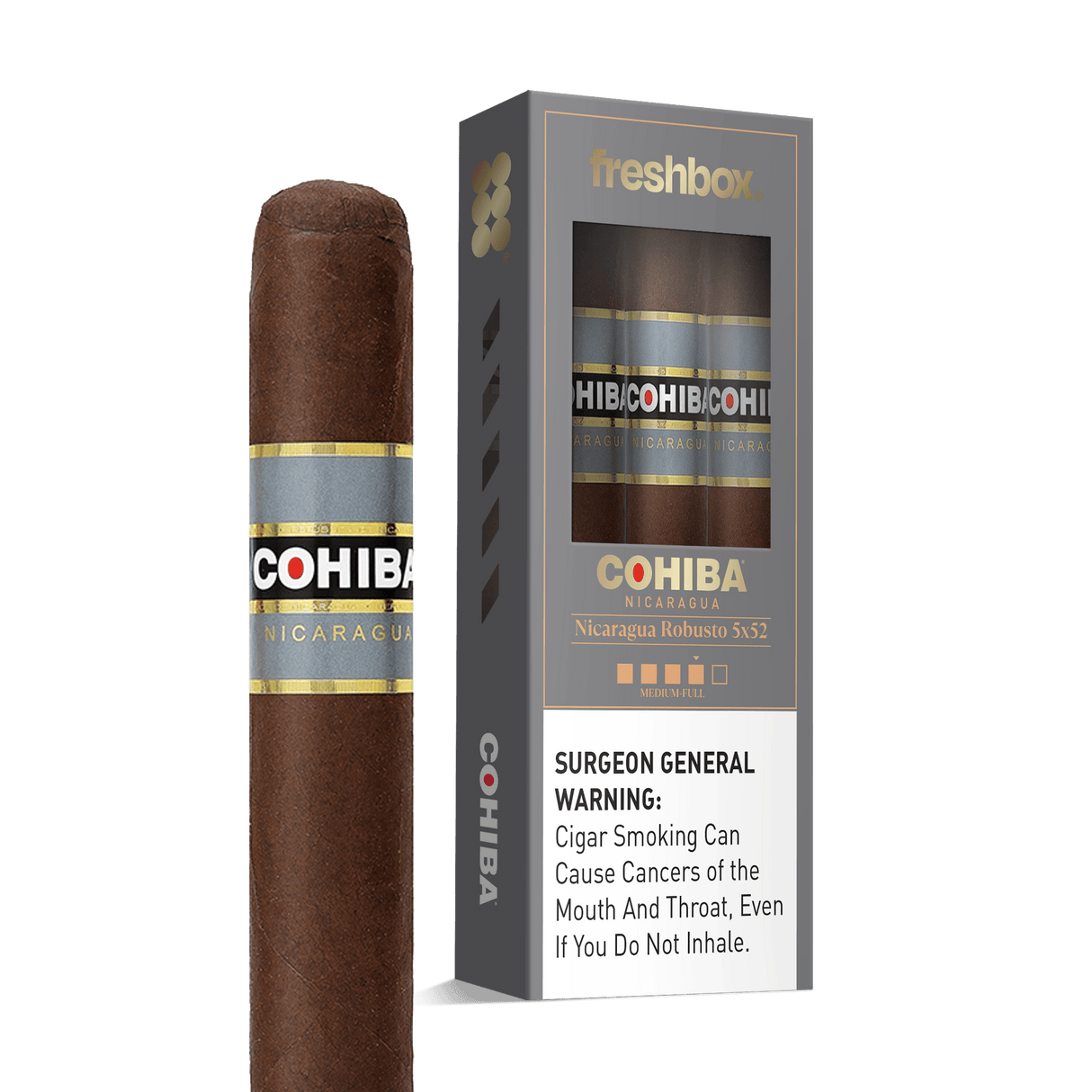 Cohiba Nicaruaga Robusto 5x52 FreshBox | Cigar 3-Pack