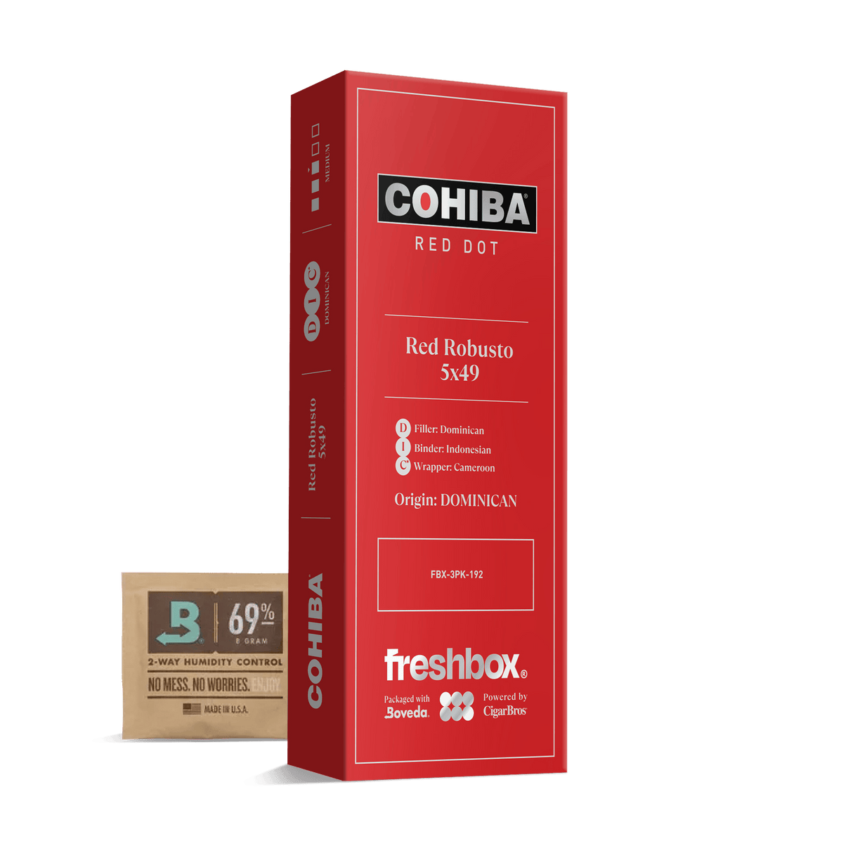 Cohiba Red Robusto 5x49 FreshBox | Cigar 3-Pack
