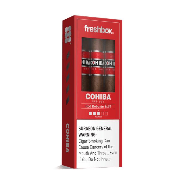 Cohiba Red Robusto 5x49 FreshBox | Cigar 3-Pack