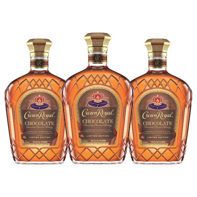 Crown Royal Chocolate Flavored Canadian Whisky Limited Edition 3 Pack