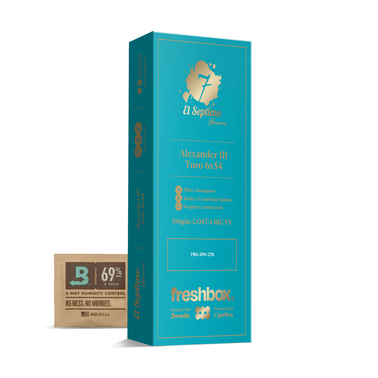 El Septimo Alexander III Toro 6x54 FreshBox | 3-Pack