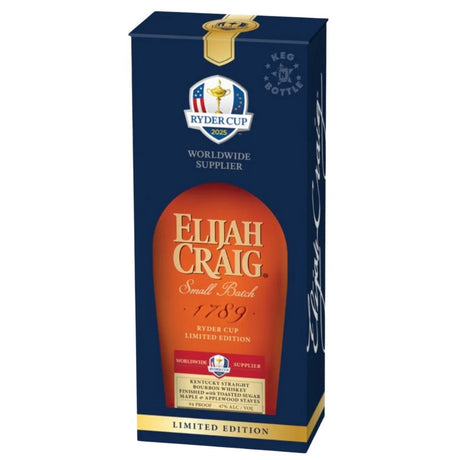 Elijah Craig Ryder Cup 2025 Limited Edition Small Batch Bourbon Whiskey 