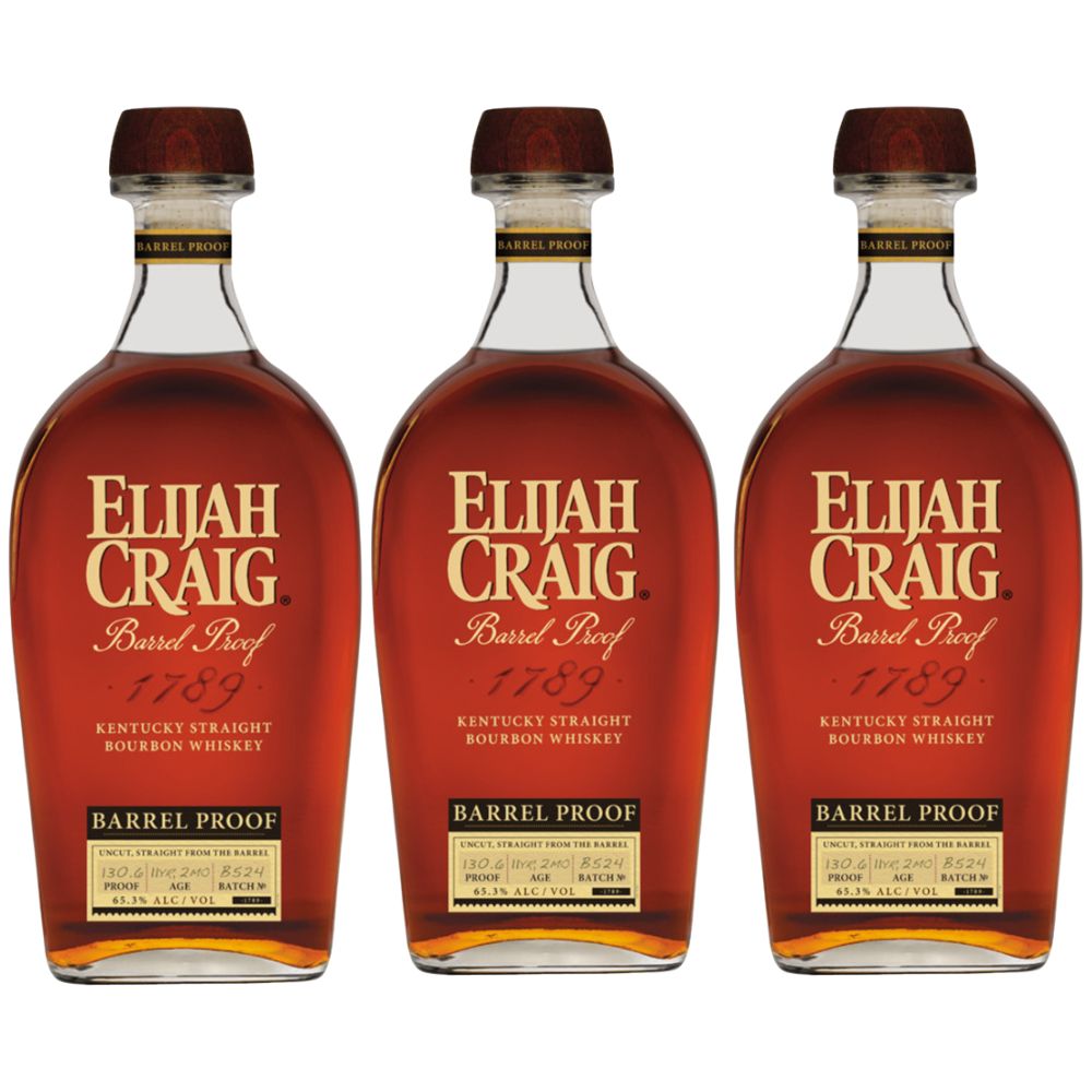 Elijah Craig Barrel Proof Batch B524 3 Pack