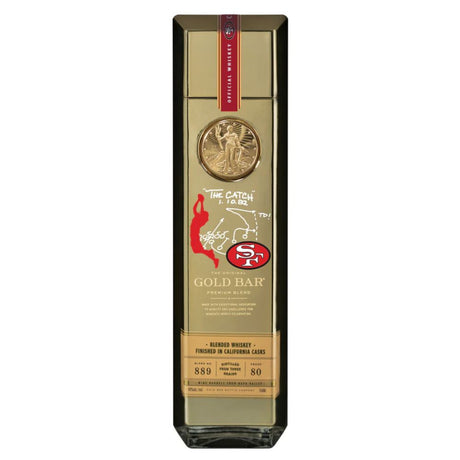 Gold Bar Blended American Whiskey 49ers Commemerative 'The Catch'