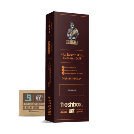 Gurkha Cellar Reserve 18 Year Hedonism 6x58 FreshBox | 3-Pack