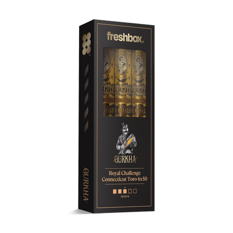 Gurkha Royal Challenge Connecticut Toro 6x50 FreshBox | 3-Pack