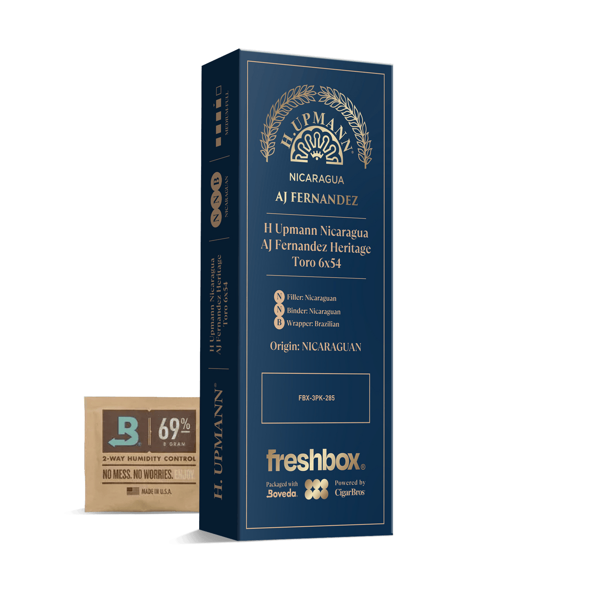 H Upmann Nicaragua AJ Fernandez Heritage 6x54 FreshBox | 3-Pack