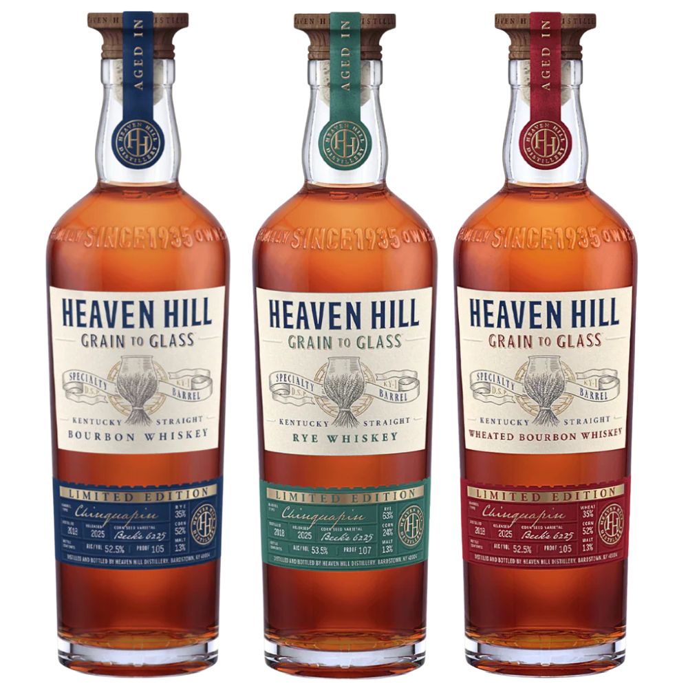 Heaven Hill Grain To Glass Chinquapin Barrel 2025 Limited Edition Bundle