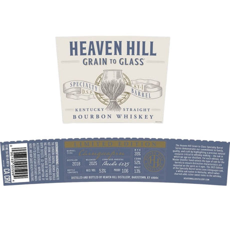 Heaven Hill Grain to Glass Bourbon Specialty Barrel Aged in Chinquapin Oak
