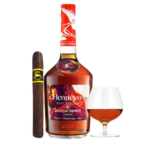 Hennessy V.S. Cognac Limited Edition by Lebron James With Cognac Glass & Cigar