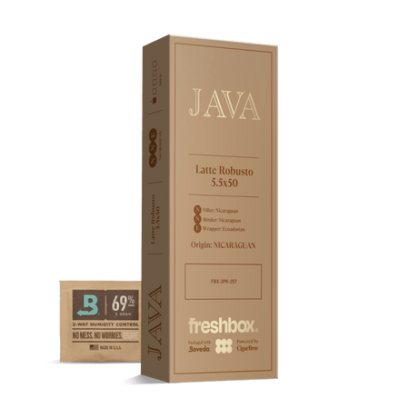 Java Latte Robusto 5.5x50 FreshBox | 3-Pack