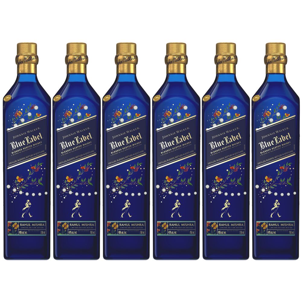 Johnnie Walker Blue Label X Diwali Limited Edition by Rahul Mishra 6 Pack