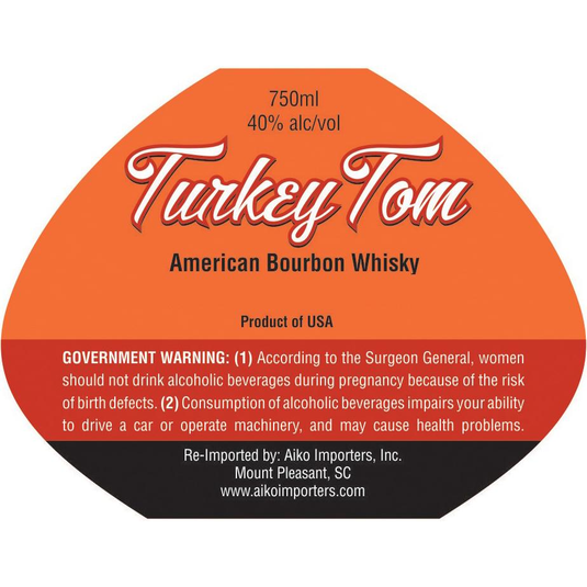 Turkey Tom American Bourbon 750ml