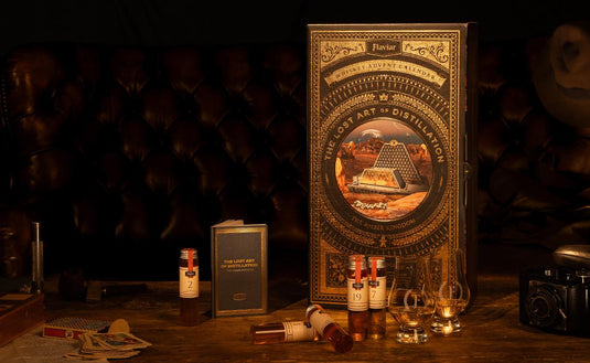 Flaviar Whiskey Advent Calendar 2022 'The Lost Art of Distillation Search for the Secret Spirits'