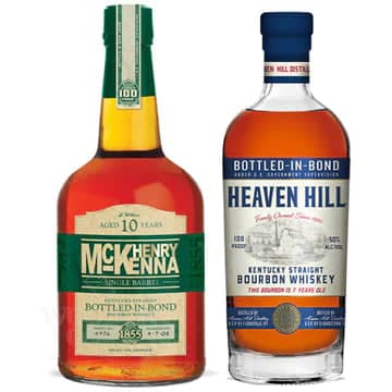 Henry Mckenna 10 Year Bourbon x Heaven Hill 7 Year Bourbon Whiskey Bundle