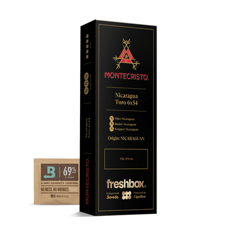 Monte Cristo Nicauraga Toro 6x54 FreshBox | 3-Pack