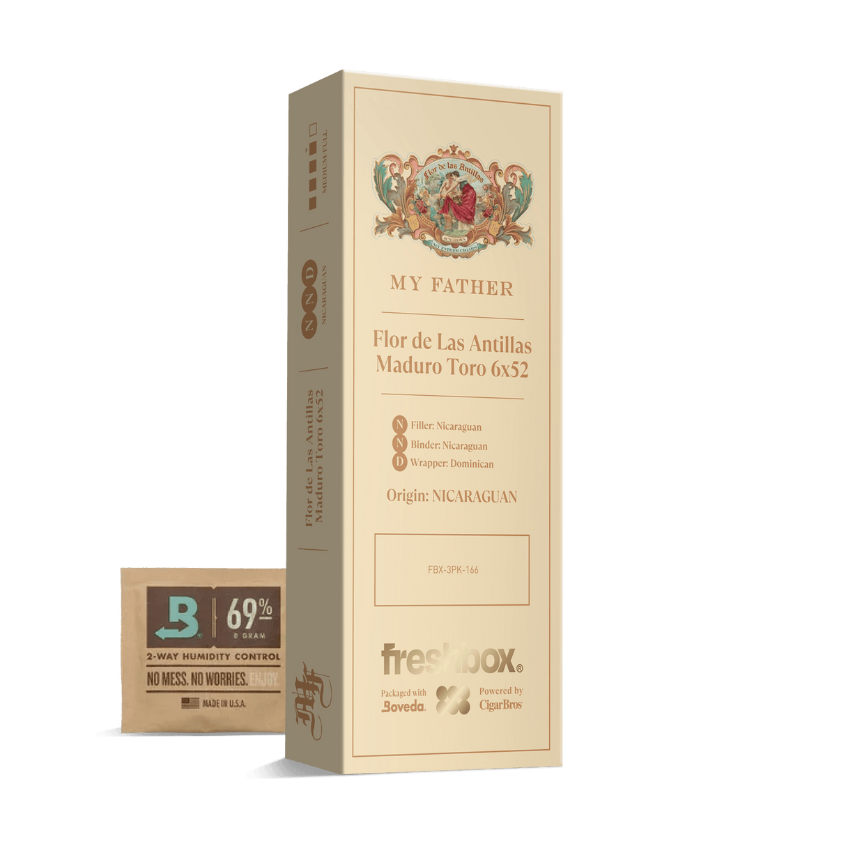 My Father Flor de Las Antillas Maduro Toro 6x52 FreshBox | 3-Pack