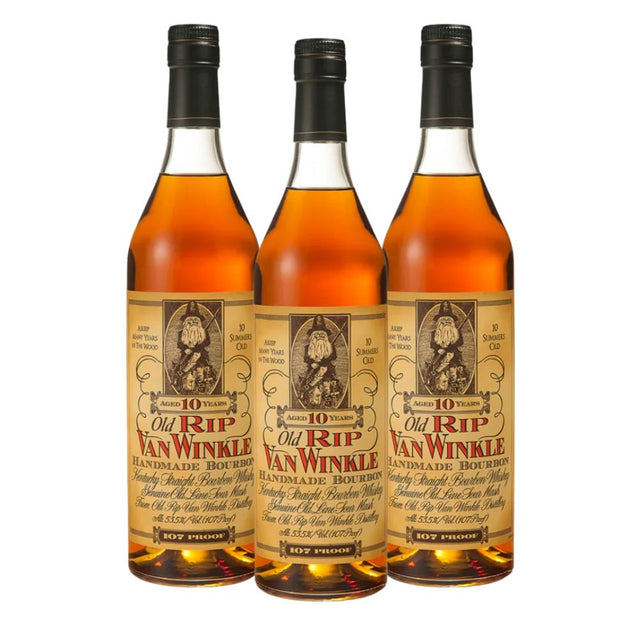 Old Rip Van Winkle 10 Year Kentucky Straight Bourbon Whiskey 3 Pack 