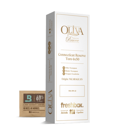 Oliva Connecticut Reserve Toro 6x50 FreshBox | 3-Pack