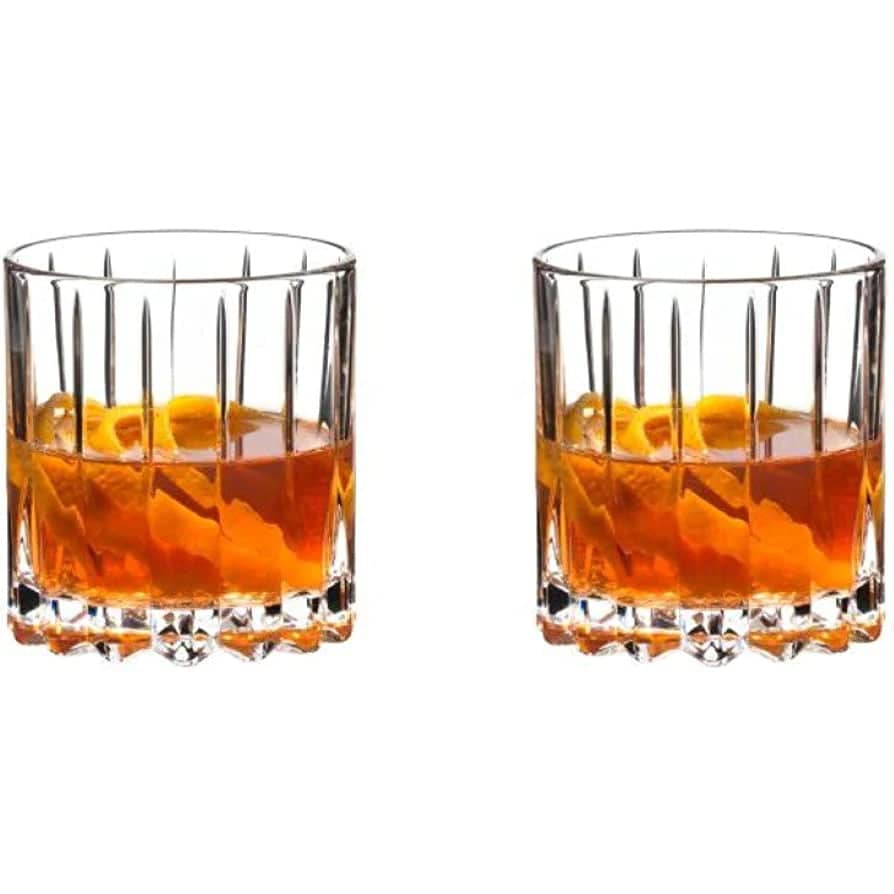 Whiskey Glasses Ornate Set 24OZ