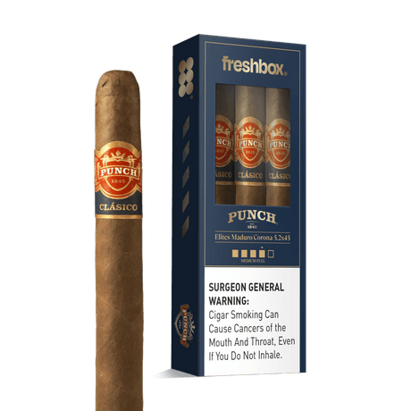 Punch Elites Maduro 5.2x45 FreshBox | Cigar 3-Pack