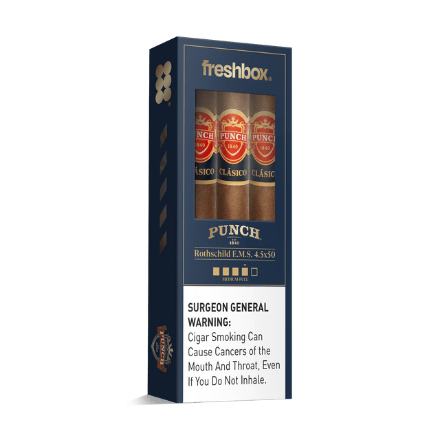 Punch Rothschild E.M.S. 4.5x50 FreshBox | Cigar 3-Pack