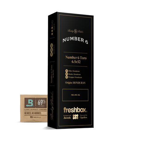Rocky Patel Number 6 Toro 6.5x52 FreshBox | 3-Pack