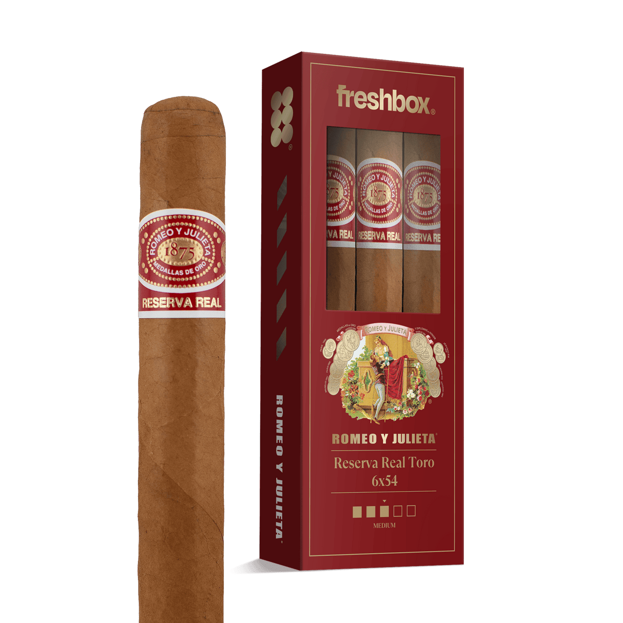 Romeo y Julieta Reserva Real cigar band closeup