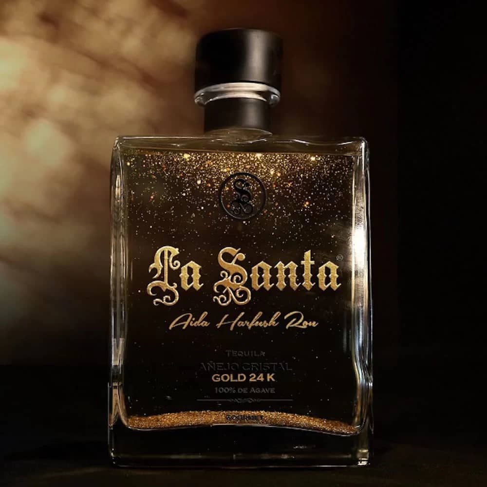 La Santa Anejo Cristal 24K Gold Tequila