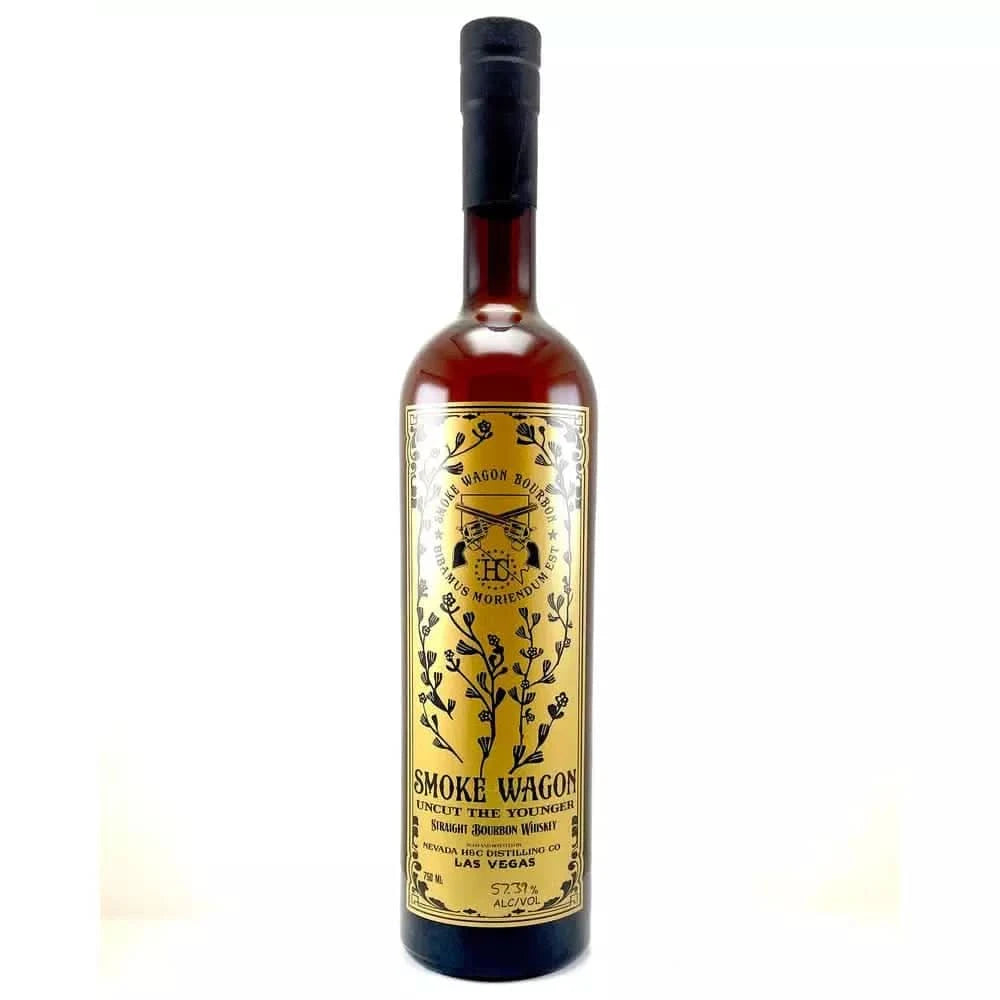 Smoke Wagon Uncut the Younger Straight Bourbon Whiskey You Booze