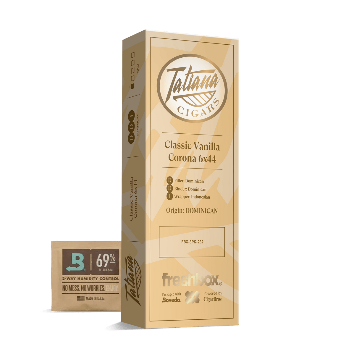 Tatiana Classic Vanilla Corona 6x44 FreshBox | 3-Pack
