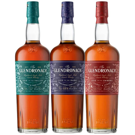 The Glendronach Ode To The Valley, Embers & Dark Scotch Bundle