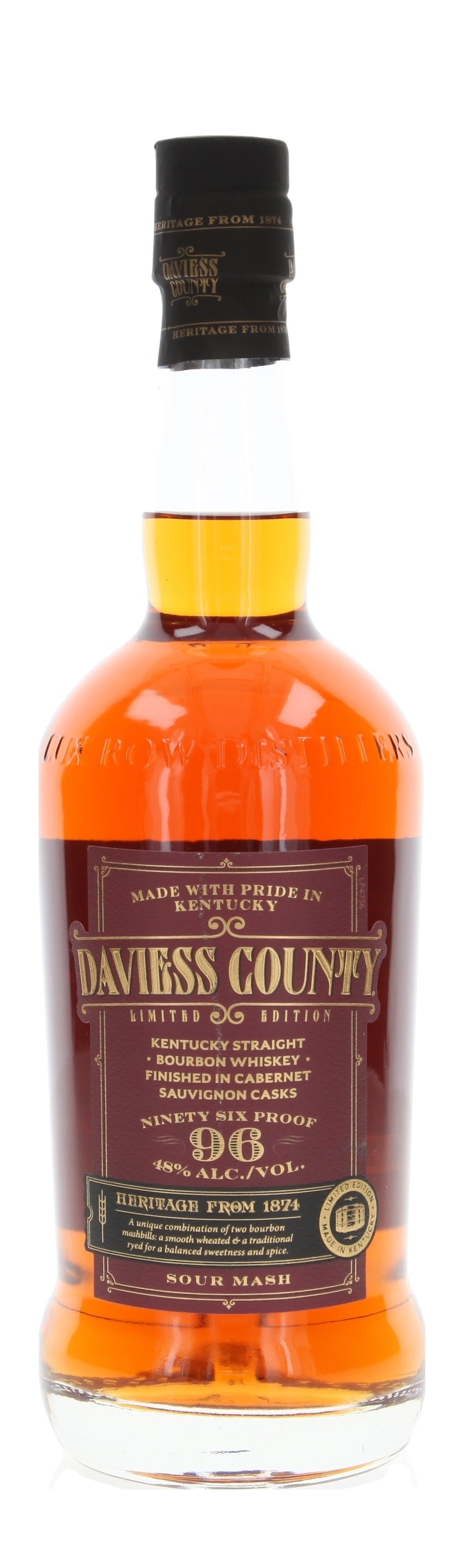 Daviess County Cabernet Cask Finished Kentucky Straight Bourbon Whiskey