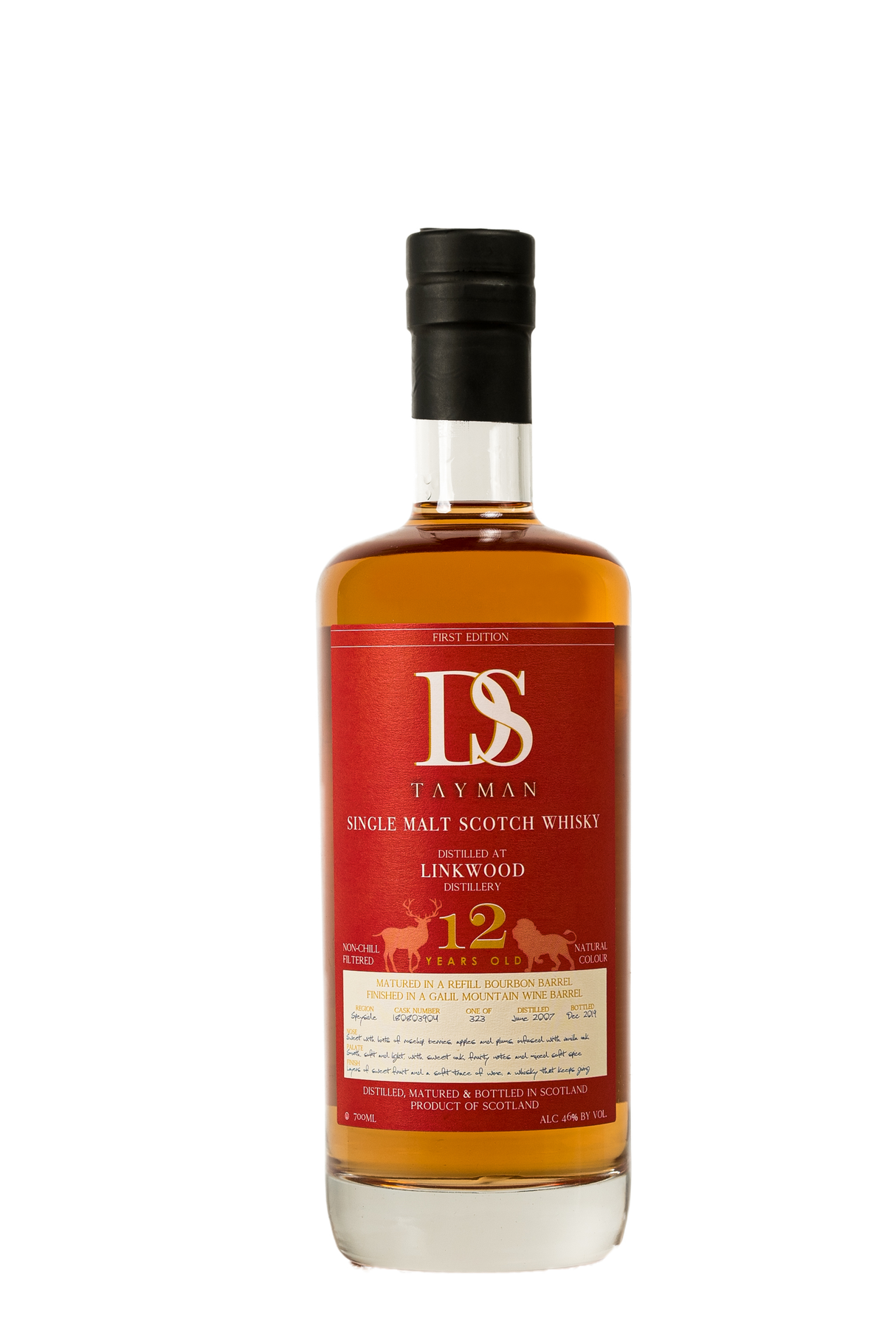 Ds Tayman Single Malt Whisky 12yr