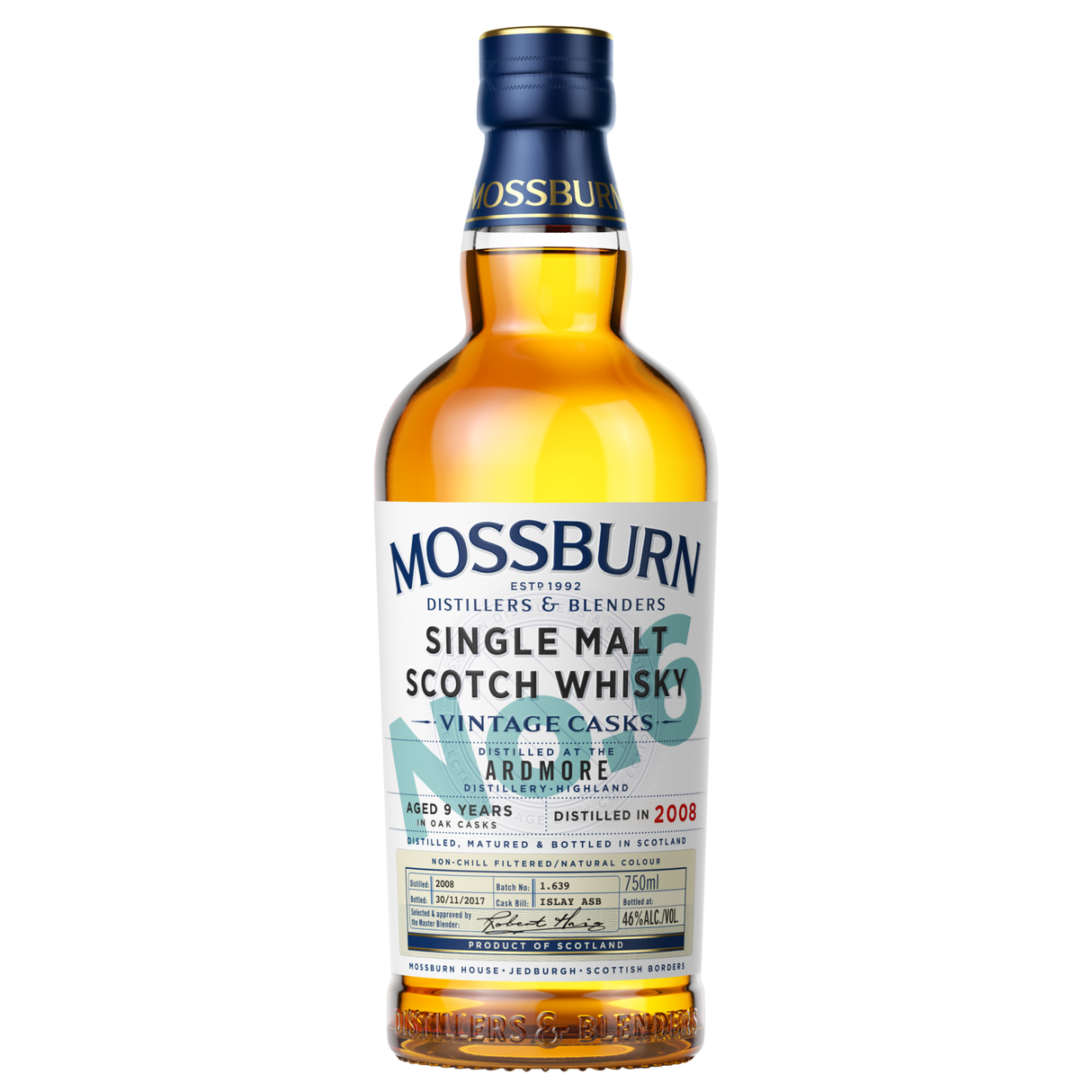 Mossburn Single Malt Scotch Ardmore Distillery Vintage