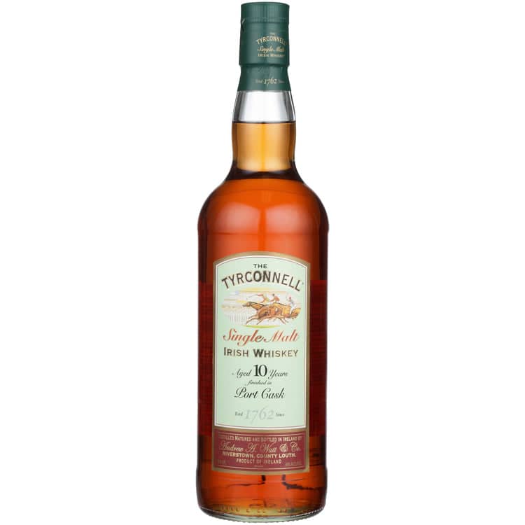 The Tyrconnell Single Malt Irish Whiskey Port Cask Finish 10 Yr