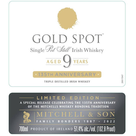 Gold Spot 9 Year Old 135th Anniversary Edition 